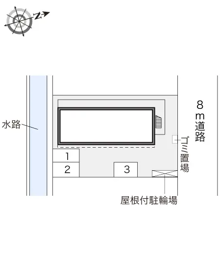 ★手数料０円★福山市南本庄 月極駐車場